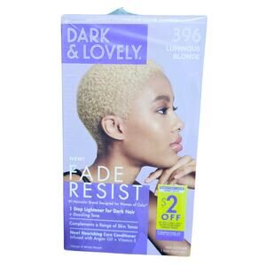 Dark & Lovely Fade Resist Permanent Hair Color Hi Lift 396 Luminous Blonde 3/PK